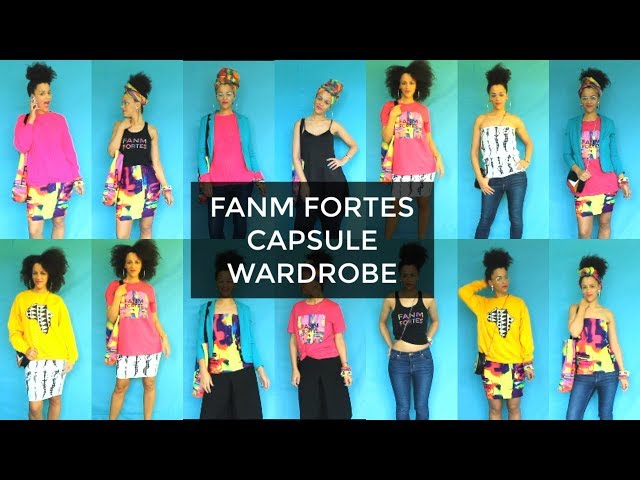 🔆 10 ITEMS = 28 COLORFUL OUTFIT IDEAS - FANM FORTES - #CREOLE CAPSULE WARDROBE 🔆