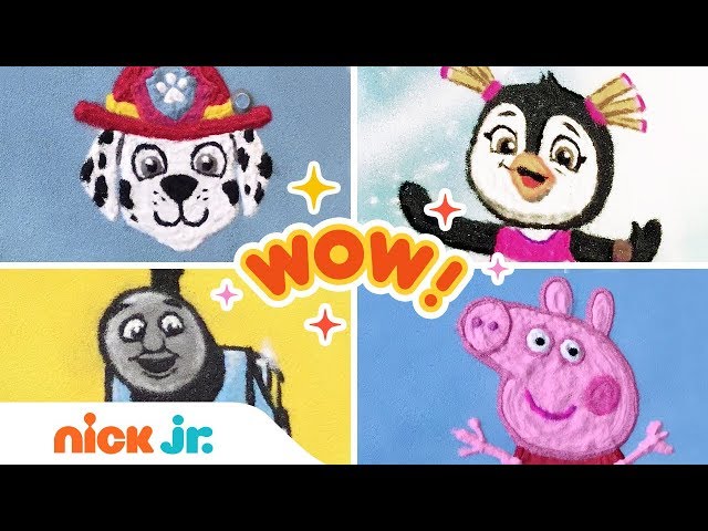 Sand Art w/ Top Wing, PAW Patrol, Peppa Pig  🏖️Stay Home #WithMe | Arts + Crafts | Nick Jr.