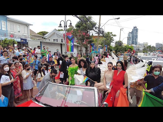 [4K] Festival in Pattaya, Thailand in 2022 | Enjoy International Pride Festival