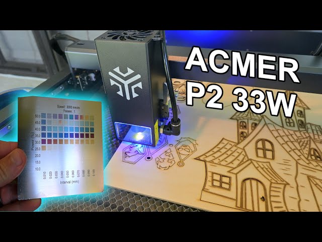 Look at these beautiful Stainless Steel Colors! - ACMER P2 33W Laser Engraver Review