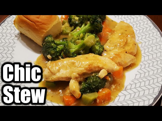 Hearty Chicken Stew with Crusty Rolls (Family Favorite)