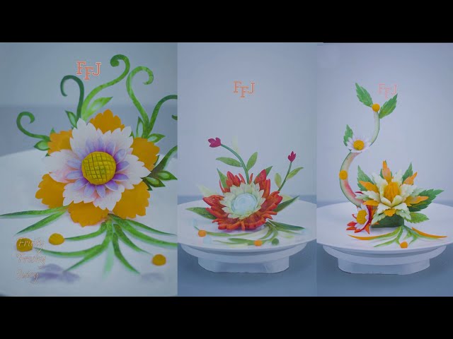 3 Creative Flower Arts in Vegetables You Really Need to Watch in 2024