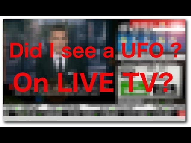 UFO over Toronto ?  on Live TV