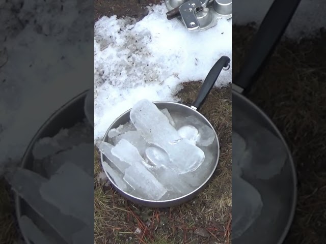Watch Icy Water Boil #shorts