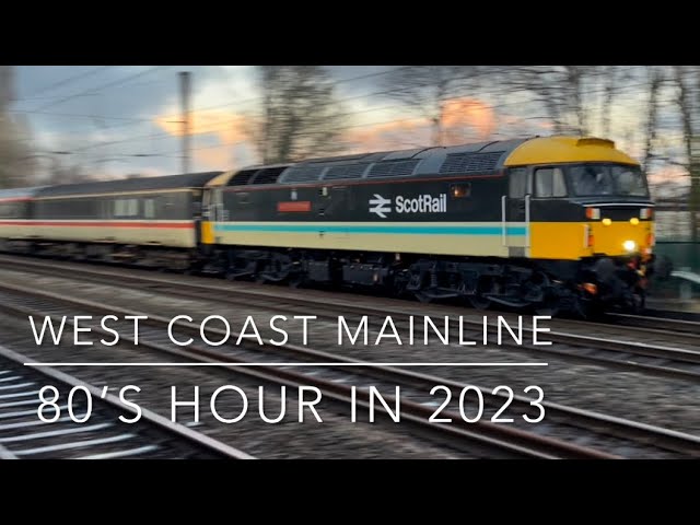 CRAZY HOUR on WCML! 37s, 47s, 90s + sheds & 70s. Classic 80s BR Livery Throwbacks! 19/01/23