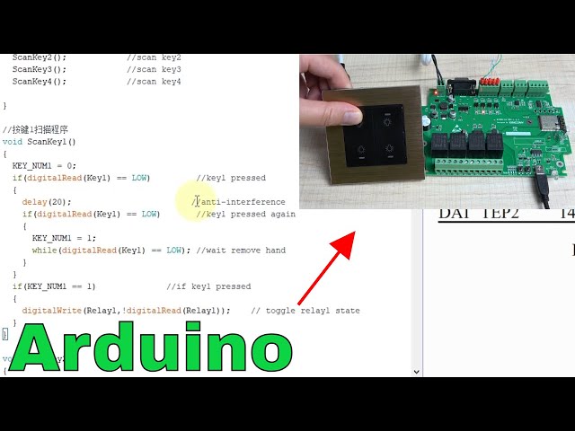 Lesson3- How to use Arduino to control relay by wall switch button