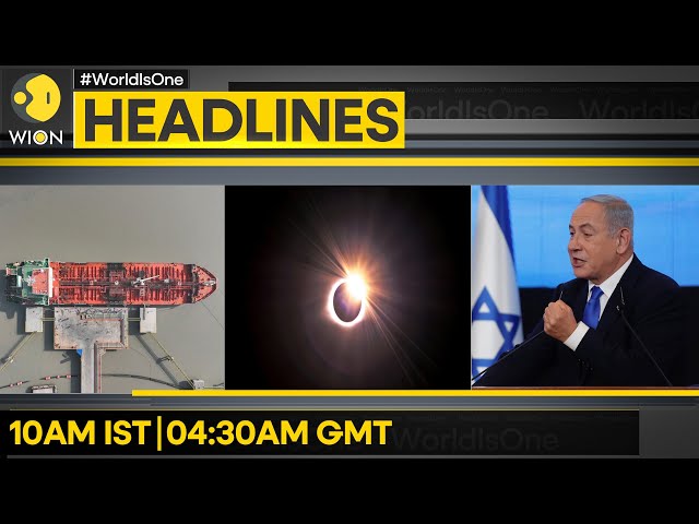 Eclipse watchers hope for clear weather | Iraq to send 10 mn litres of fuel to Gaza | WION Headlines