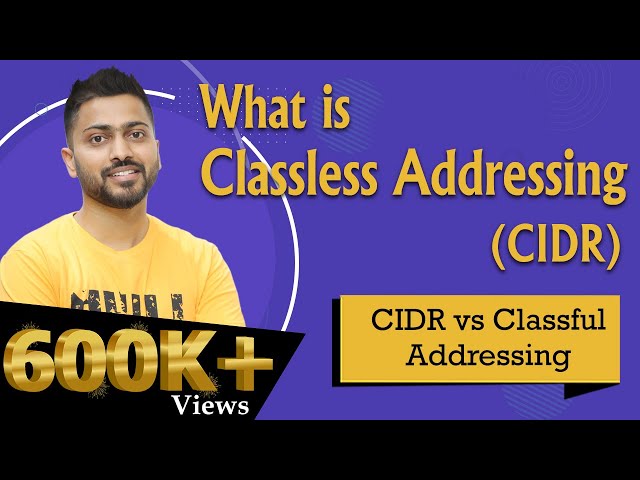 Lec-47: What is Classless Addressing (CIDR) in Hindi | CIDR vs Classful Addressing