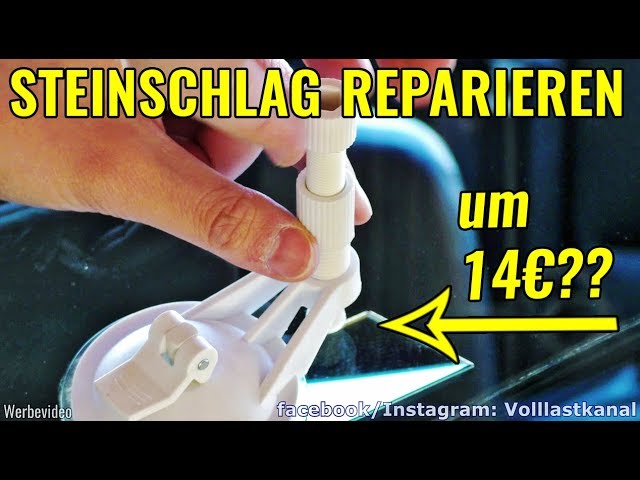 TEST: STEINSCHLAG SELBST REPARIEREN? Steinschlag Reparatur Set / Windshield Chip Repair DIY