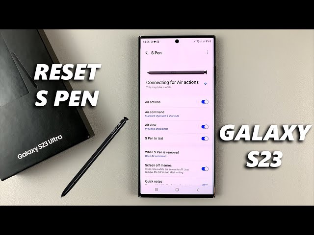 How To Reset S Pen On Samsung Galaxy S23 Ultra