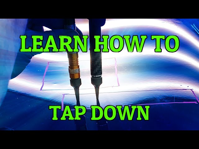 How to tap down a dent | Knocking down high spot | Tap down tutorial