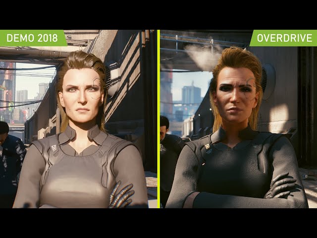 Cyberpunk 2077 2018 Demo vs 2023 Overdrive Update Graphics Comparison