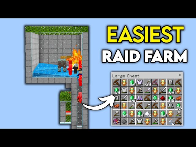 Easiest Raid XP Farm in Minecraft Bedrock 1.20! (Infinite XP)