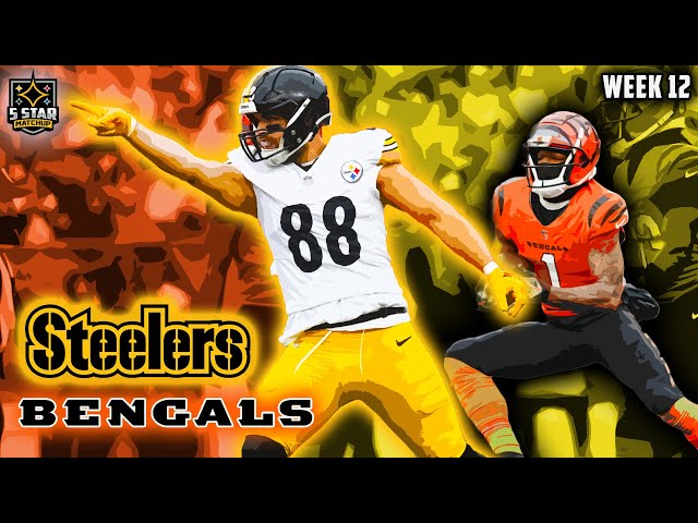 Steelers vs Bengals Week 12 Highlights: Pittsburgh's Offense Ignites! | 5 Star Matchup