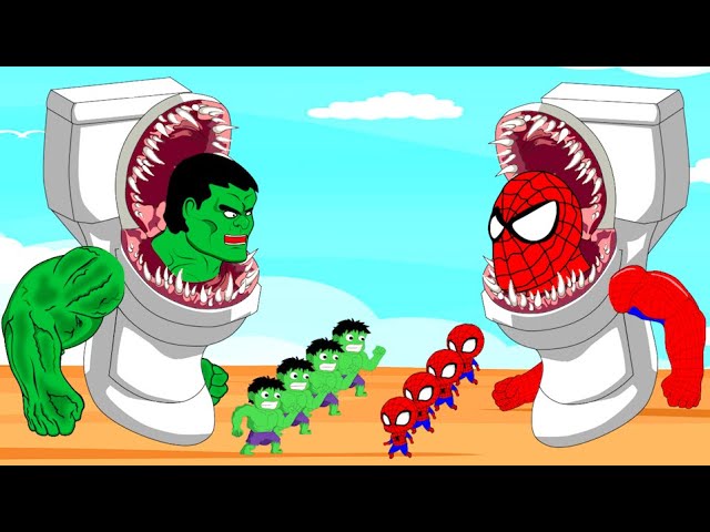 Evolution of SKIBIDI TOILET HULK vs SKIBIDI TOILET SPIDER-MAN : Who Is The King Of Super Heroes?