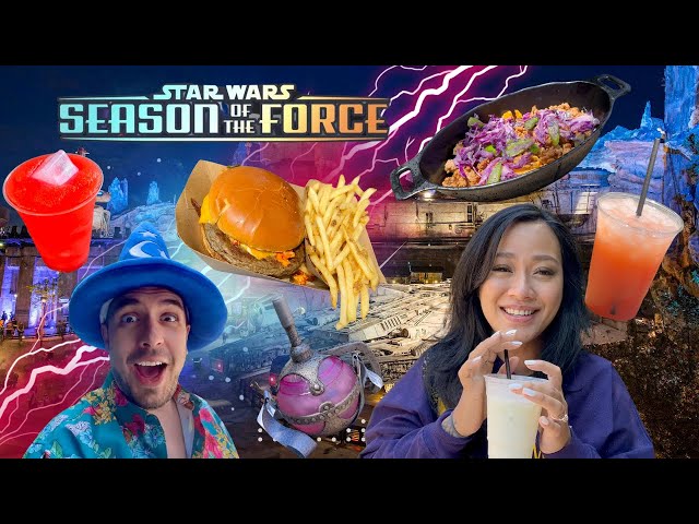Trying EVERYTHING on the Star Wars Season of the Force Menu at Galaxy's Edge!