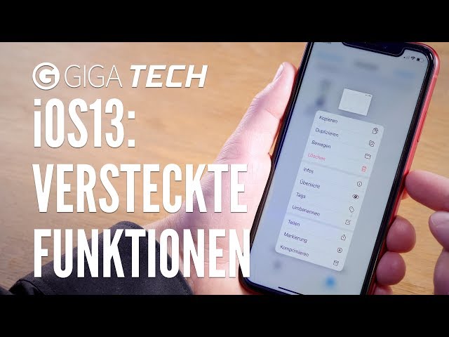 iOS 13: 13 versteckte Funktionen für iPhone (deutsch), die du kennen solltest – GIGA.DE