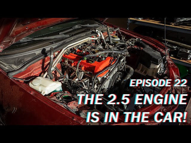 Installing Clutch, Trans and Engine in the Car! - 2.5 Swap Episode 22