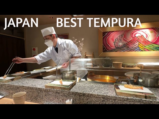 OSAKA, JAPAN - TEMPURA! Sea Urchin, Eel, Prawn, Scallop! Amazing Japanese Restaurant! 大阪の天ぷら