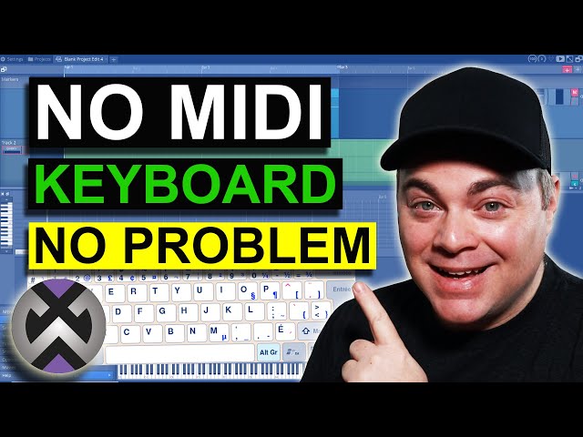 How to Use Your Computer Keyboard as Midi Controller in Tracktion Waveform Free & Pro Tutorial