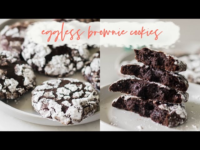 EGGLESS BROWNIE COOKIES RECIPE // Brownie Cookies Easy Recipe // How to make Brownie Cookies