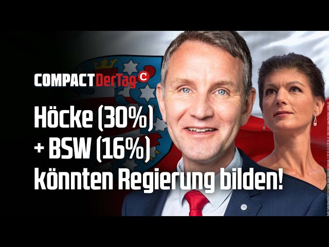 Höcke (30%) + BSW (16%) könnten Regierung bilden!💥