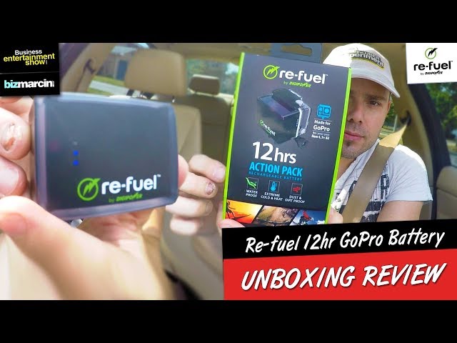 UNBOXING GoPRO RE-FUEL - 12 HR Extended GoPro 3, 3+, GoPro 4 Battery Pack. Never Run out of Juice!