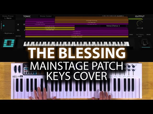 The Blessing MainStage patch keyboard cover- Elevation Worship