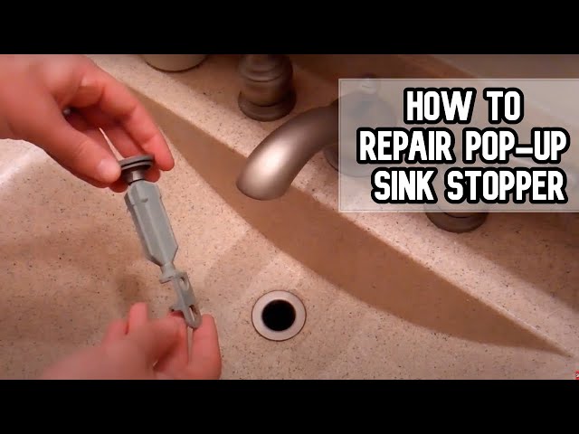 How to repair or reassemble pop-up sink stopper DIY video #diy #drainstop