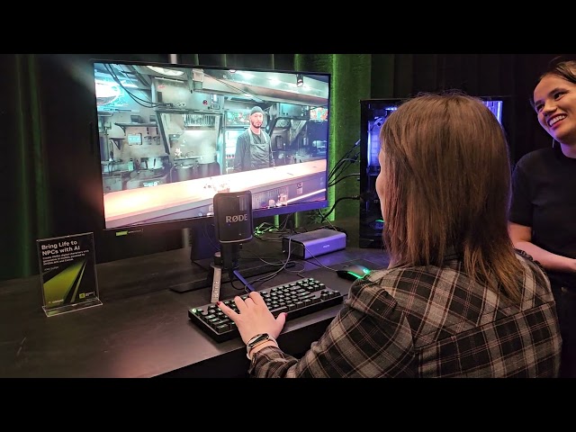 NPCs Come to Life in NVIDIA's ACE Demo at CES 2024! (Live Demo)