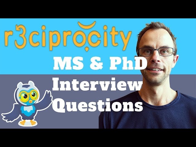 MS & PhD Interview Q&As: Ace The Graduate Interview | Professor Help!