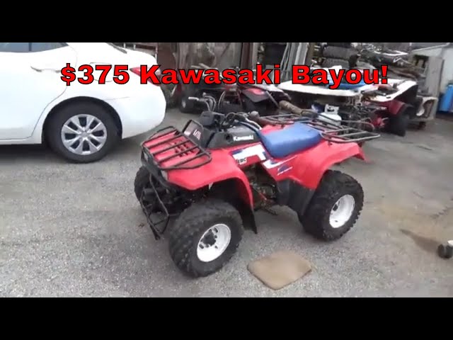 $375 Low Compression Kawasaki Bayou 220, Easy Fix