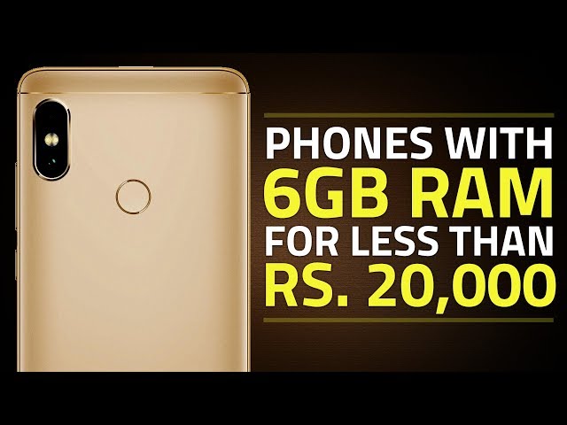 6GB RAM Phones for Less Than Rs. 20,000