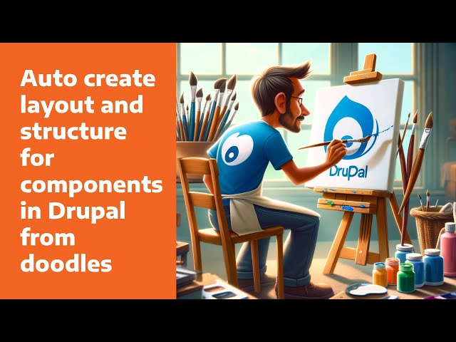 Auto-generating a web component end to end in Drupal using AI