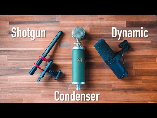 Which Type of Microphone Should You Buy? -- Shotgun vs Condenser vs Dynamic