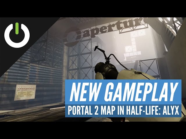 Exploring Aperture Laboratories from Portal 2 in Half-Life: Alyx - Steam Workshop Mod