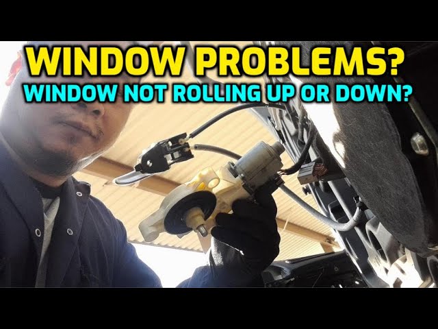 CAR WINDOW WON'T GO BACK UP OR STUCK IN DOWN POSITION? MAYBE BAD WINDOW MOTOR OR REGULATOR