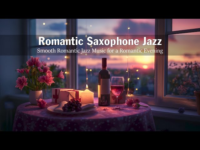 Romantic Saxophone Jazz 🍷 Smooth Romantic Jazz Music for a Romantic Evening | Background Night Music