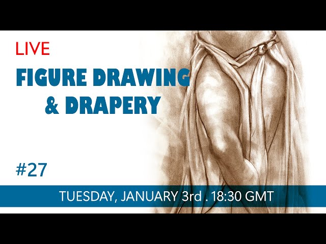 Live Figure Drawing & Drapery #27