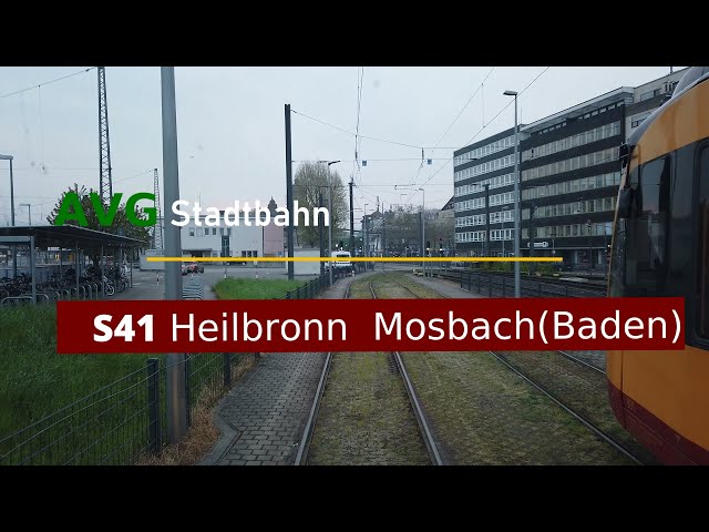 Führerstandsmitfahrt Stadtbahn S41 von Heilbronn nach Mosbach (Baden) im Morgengrauen