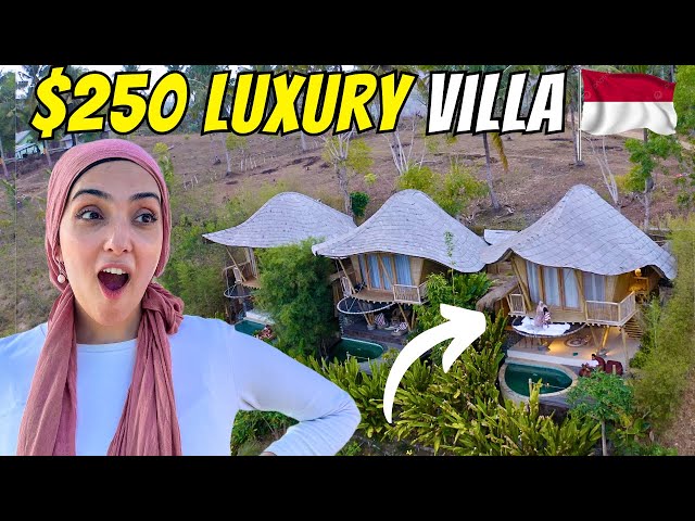 WE STAYED IN A LUXURY BAMBOO VILLA IN INDONESIA! *FULL VILLA TOUR WITH PRIVATE POOL 🇮🇩 IMMY & TANI