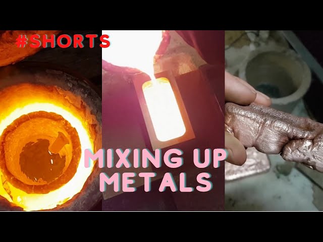#shorts - Mixing up metals - Melting copper - Devil Forge