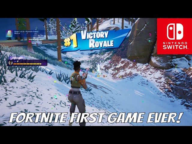 FORTNITE FIRST GAME EVER! NEVER PLAYED BEFORE SINCE THIS GAME CAME OUT!NINTENDO SWITCH GAME