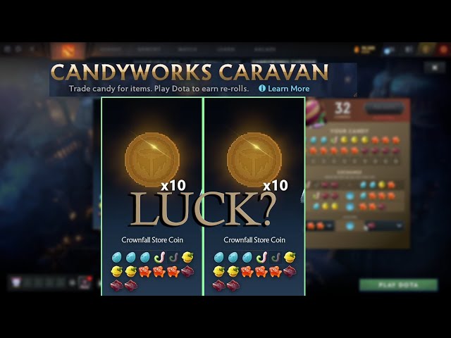 Dota 2 Candyworks Caravan Rerolls Week 3 | Not Lucky Enough