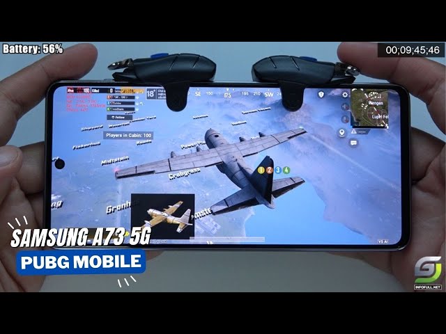 Samsung Galaxy A73 5G test game PUBG Mobile