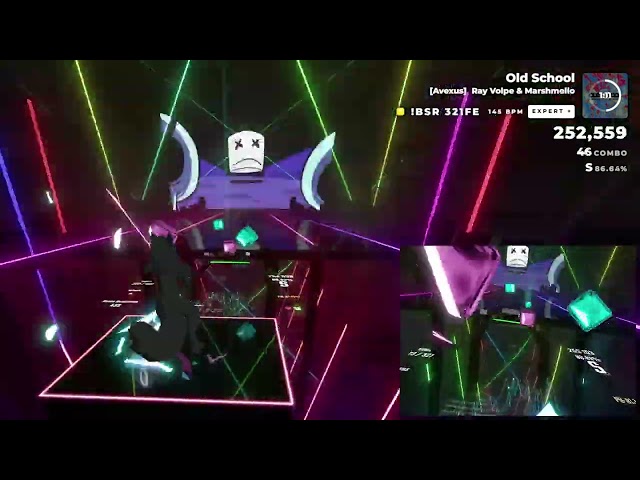 Beat saber - Old School by Ray Volpe & Marshmello [PB]