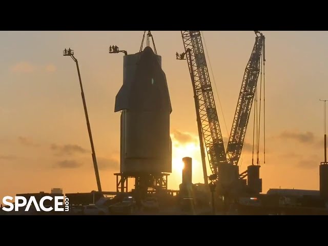 SpaceX Starship SN8 gets its nose cone