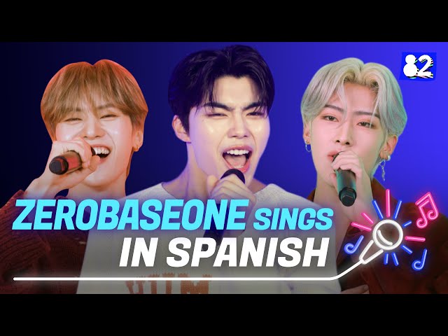 (CC) ZEROBASEONE sings in Spanish🎤 | CRUSH, Take My Hand, In Bloom | Try-lingual Live