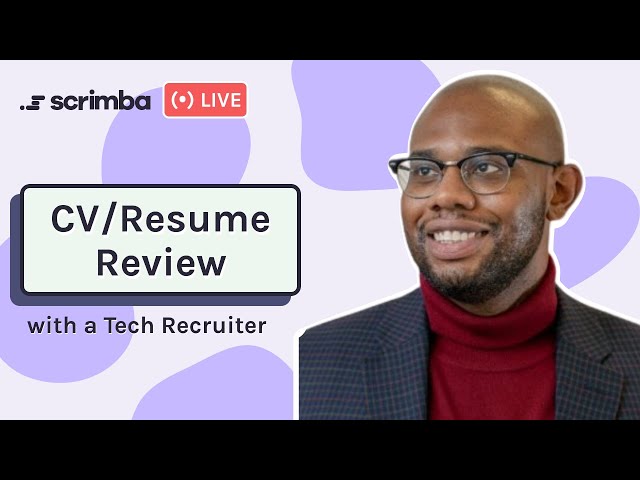 Developer CV Review with a Tech Recruiter