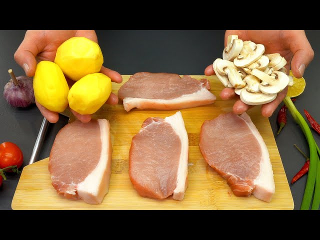 I have never cooked such delicious pork steaks. German recipe.